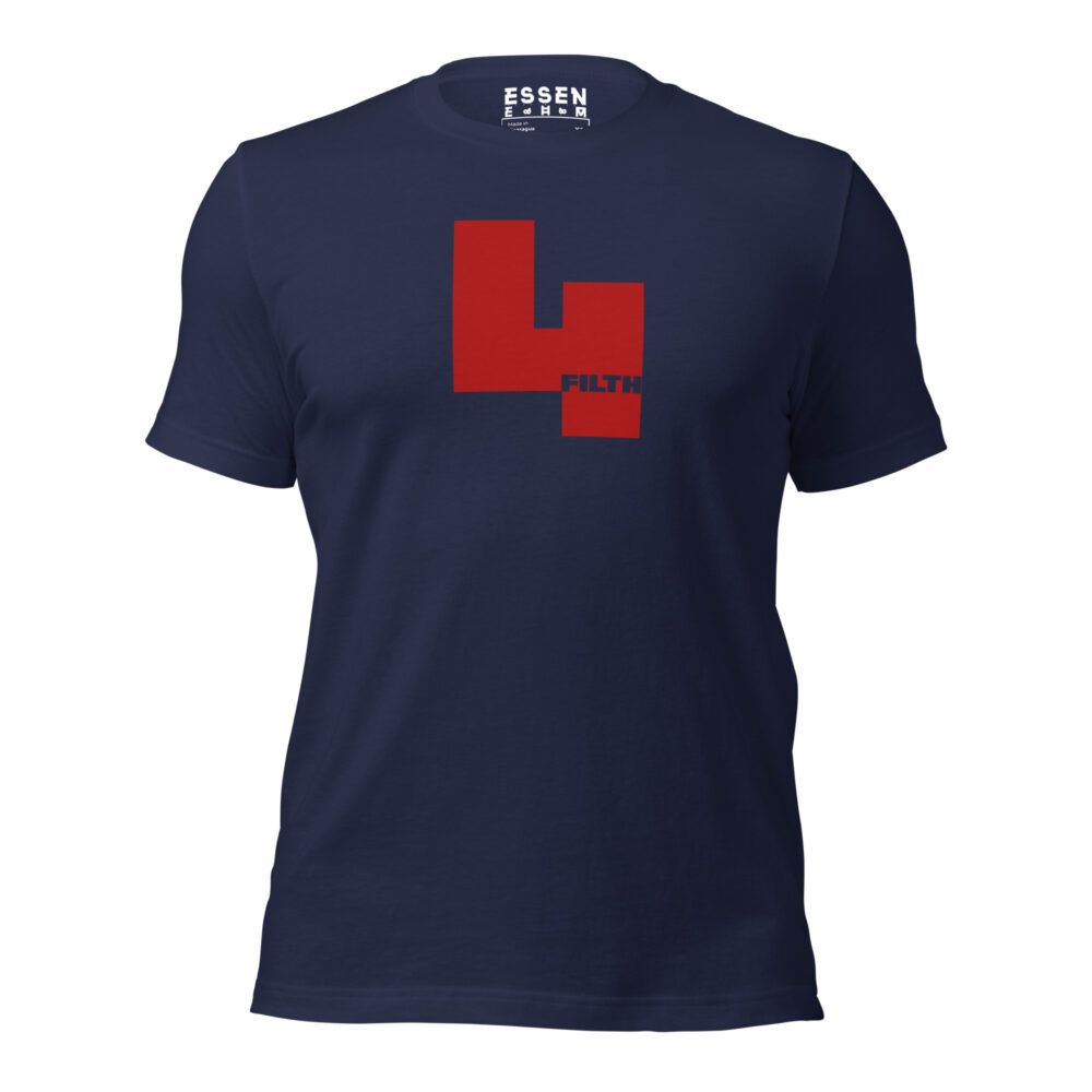 Red 4 Filth on Navy Hiker T-Shirt