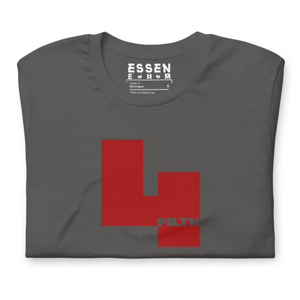 Red 4 Filth -Asphalt Hiker T-Shirt Menz folded