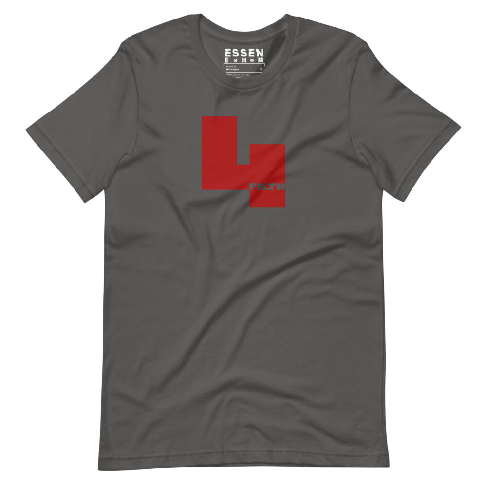 Red 4 Filth - Asphalt Hiker T-Shirt Menz laid flat