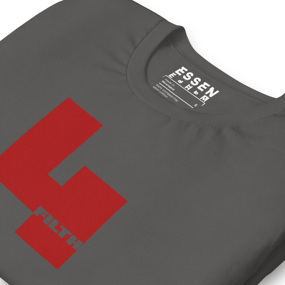 Red 4 Filth -Asphalt Hiker T-Shirt Menz folded