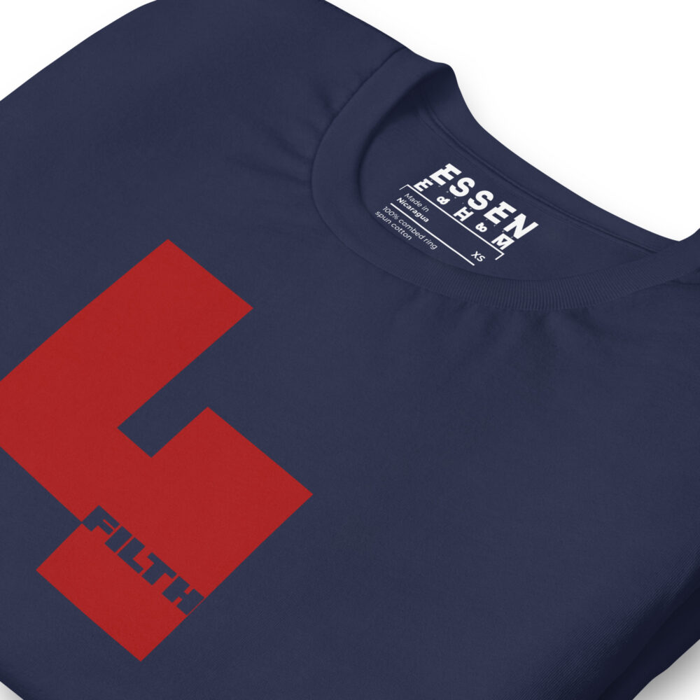 Red 4 Filth - Navy Hiker T-Shirt Menz folded