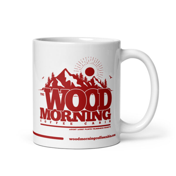 The Wood Morning Coffee Cabin ceramic mug - Red