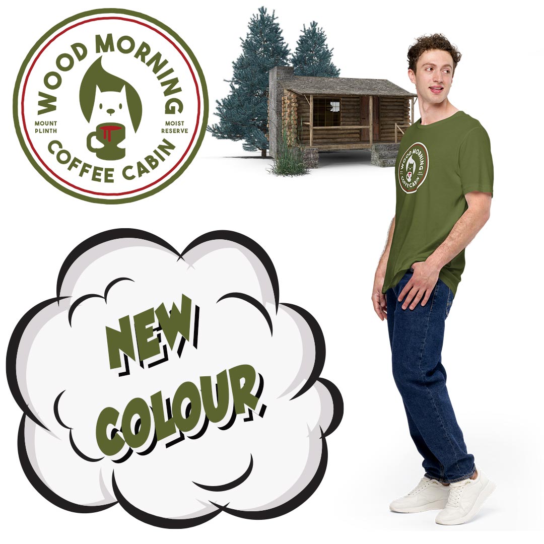 New Colour! Wood Morning Squirrel T-Shirt now in Olive!