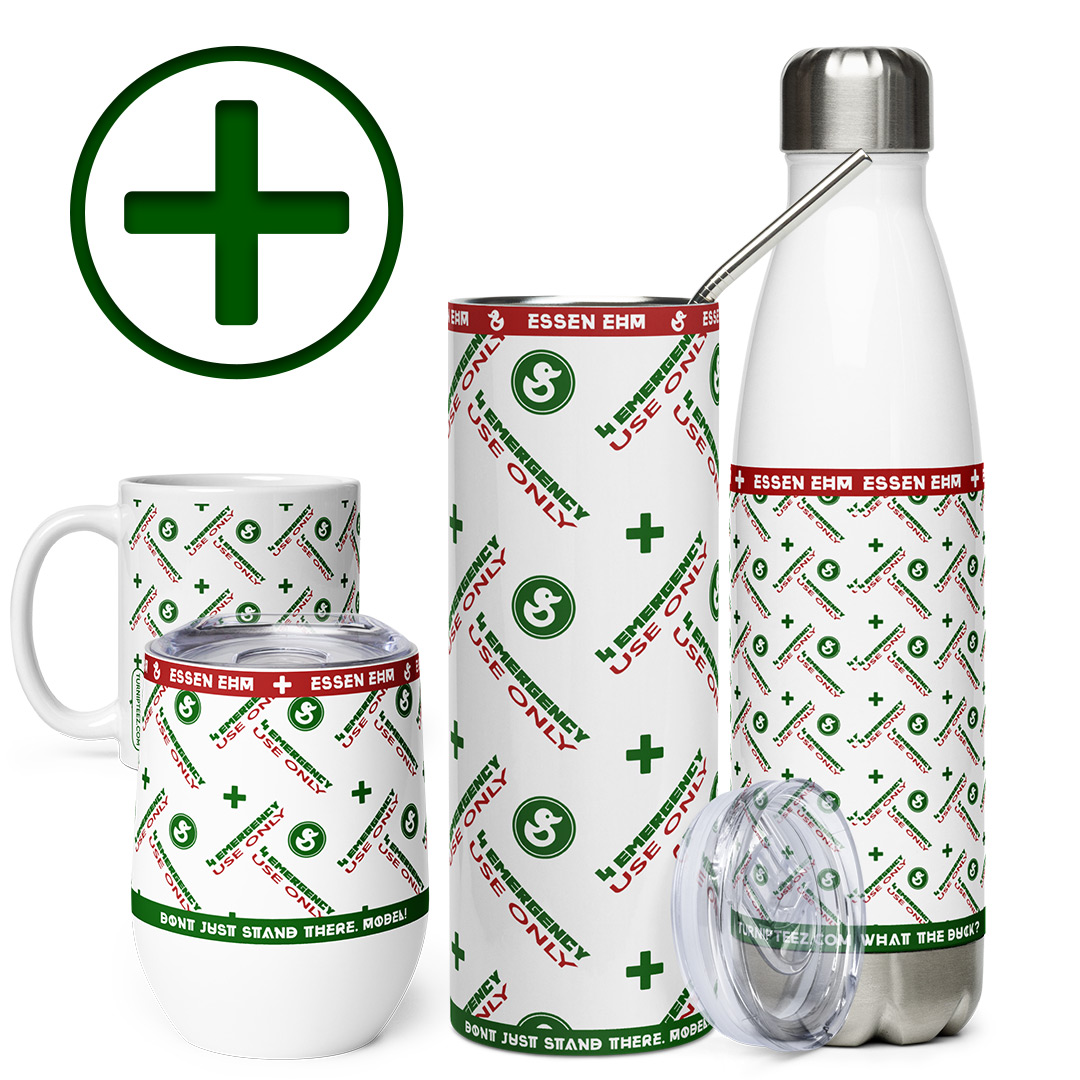 4 Emergency Use Only Drinkware