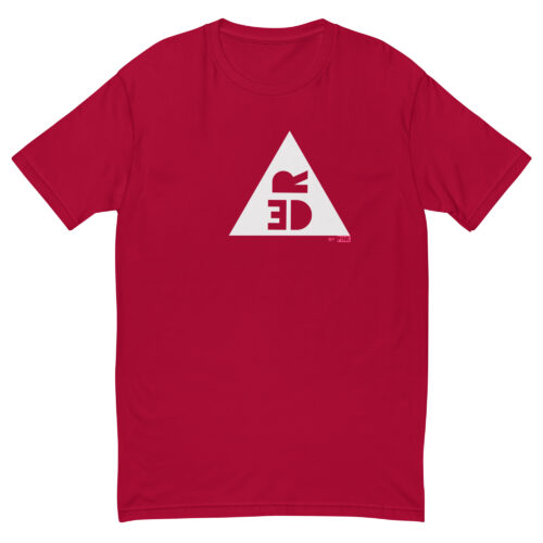 The RED by PINK Fitted T-Shirt Menz laid flat