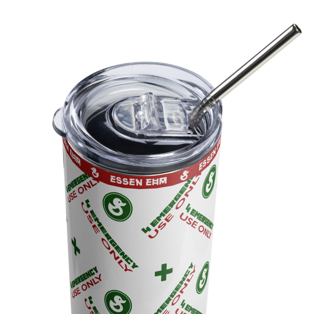 4 emergency use only stainless steel drink tumbler