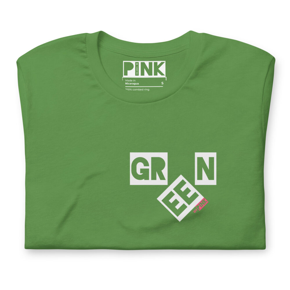 Green by Wear PINK on Leaf Green