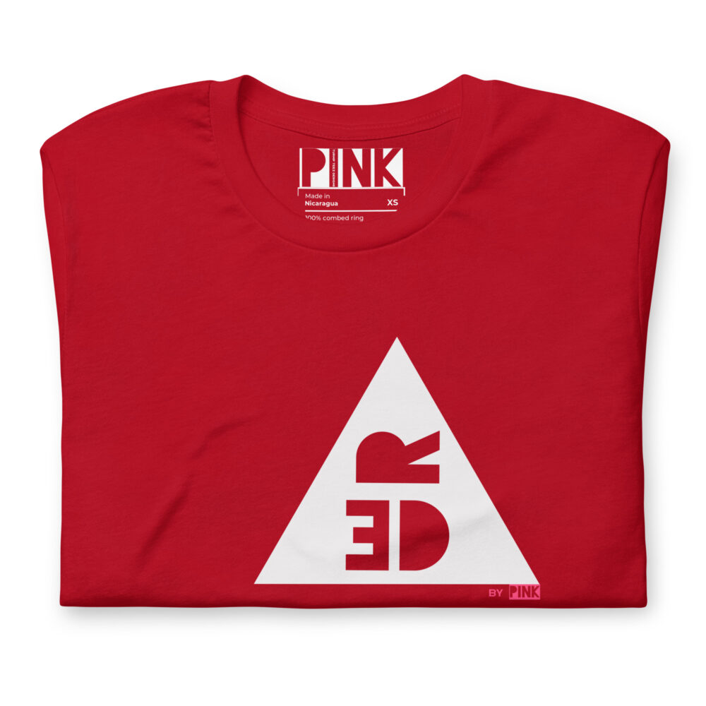 The RED by PINK Hiker T-Shirt folded