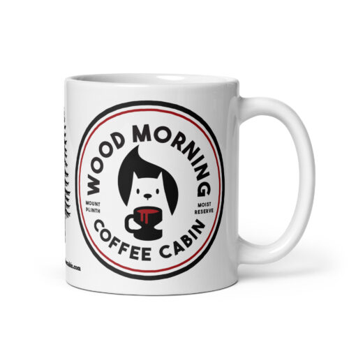 Wood Morning Coffee Cabin Squirrel Mug