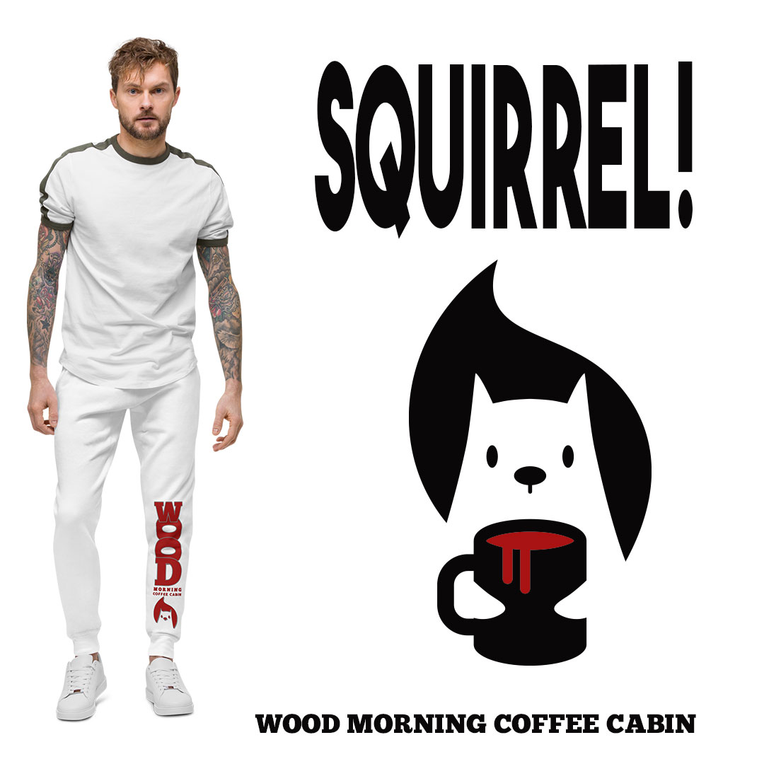 SQUIRREL! Wood Morning Coffee Cabin