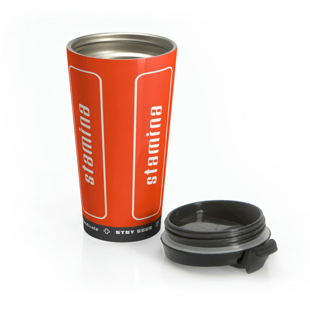 Stamina - 440mL Stainless Steel Insulated Tumbler with Spill Proof Plastic Lid