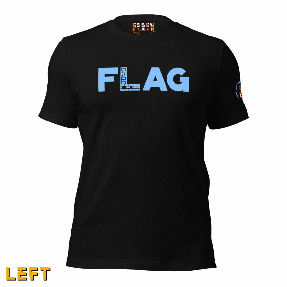 air crew se essen ehm flag it tee - left sleeve front view