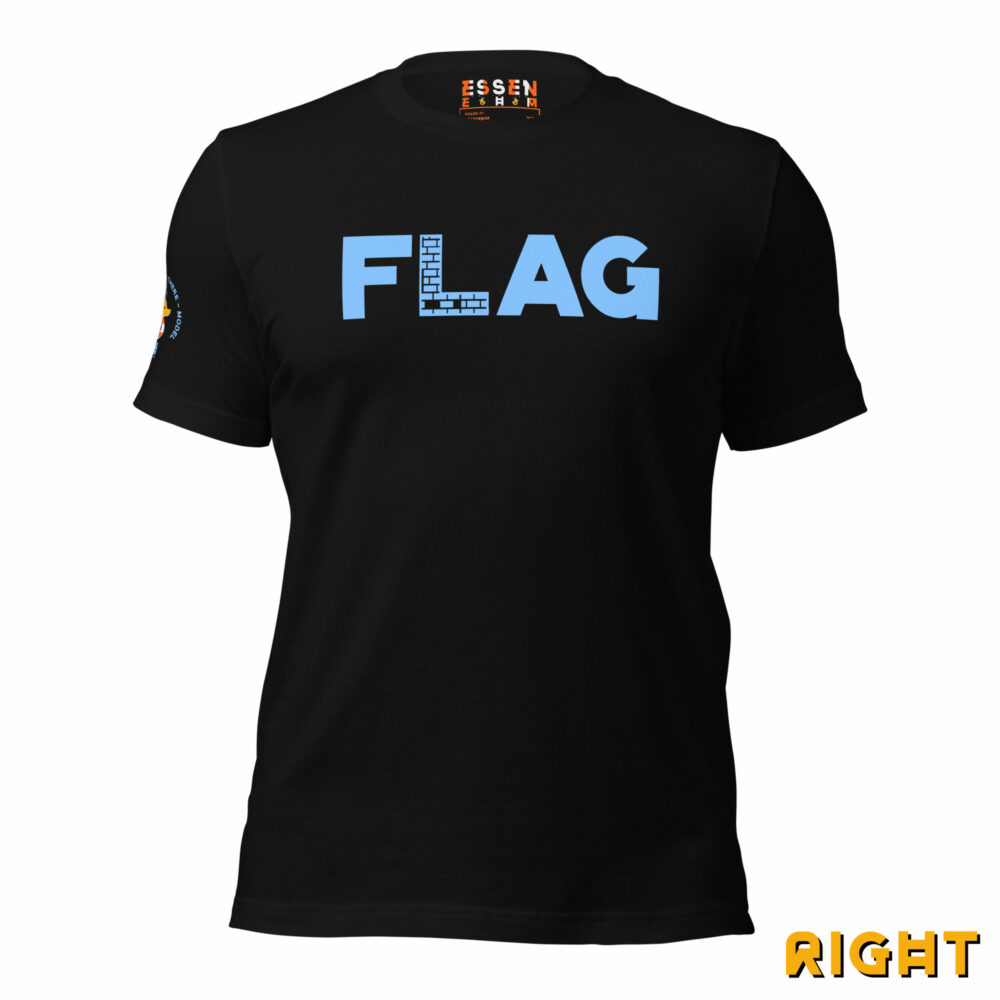 air crew se essen ehm flag it tee - right sleeve front view