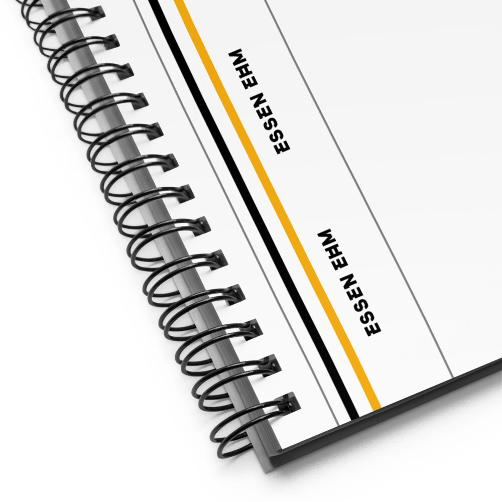 Essen Ehm Briefs Spiral Note Book - Black 'n Gold