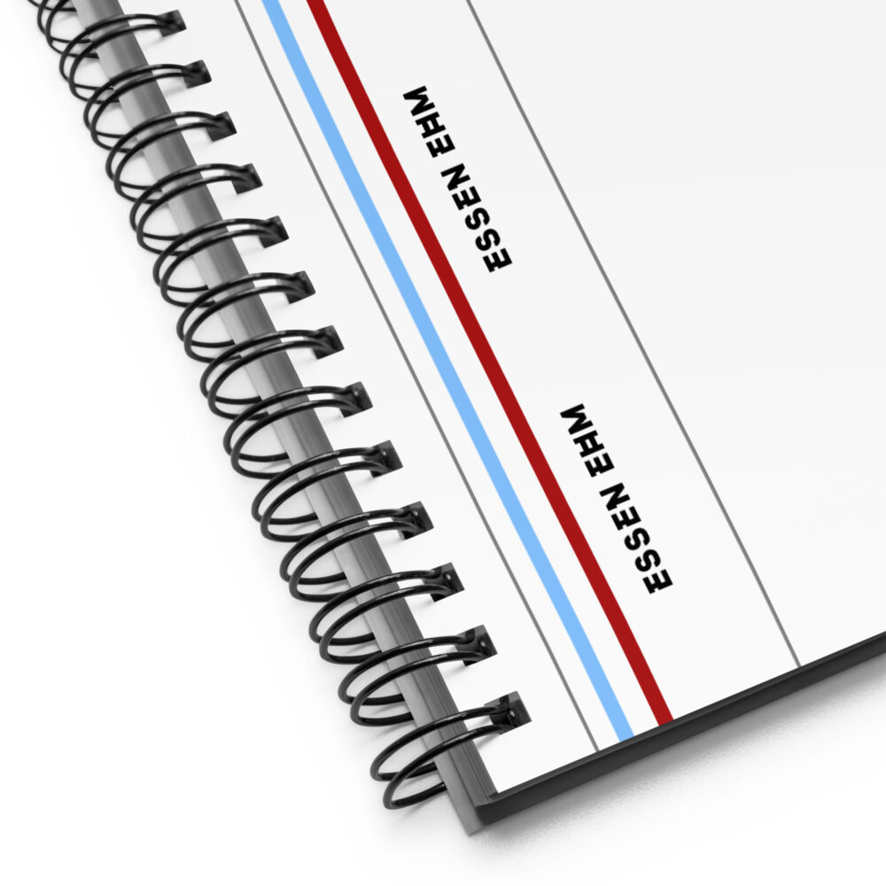 Essen Ehm Briefs Spiral Note Book - Blue 'n Red