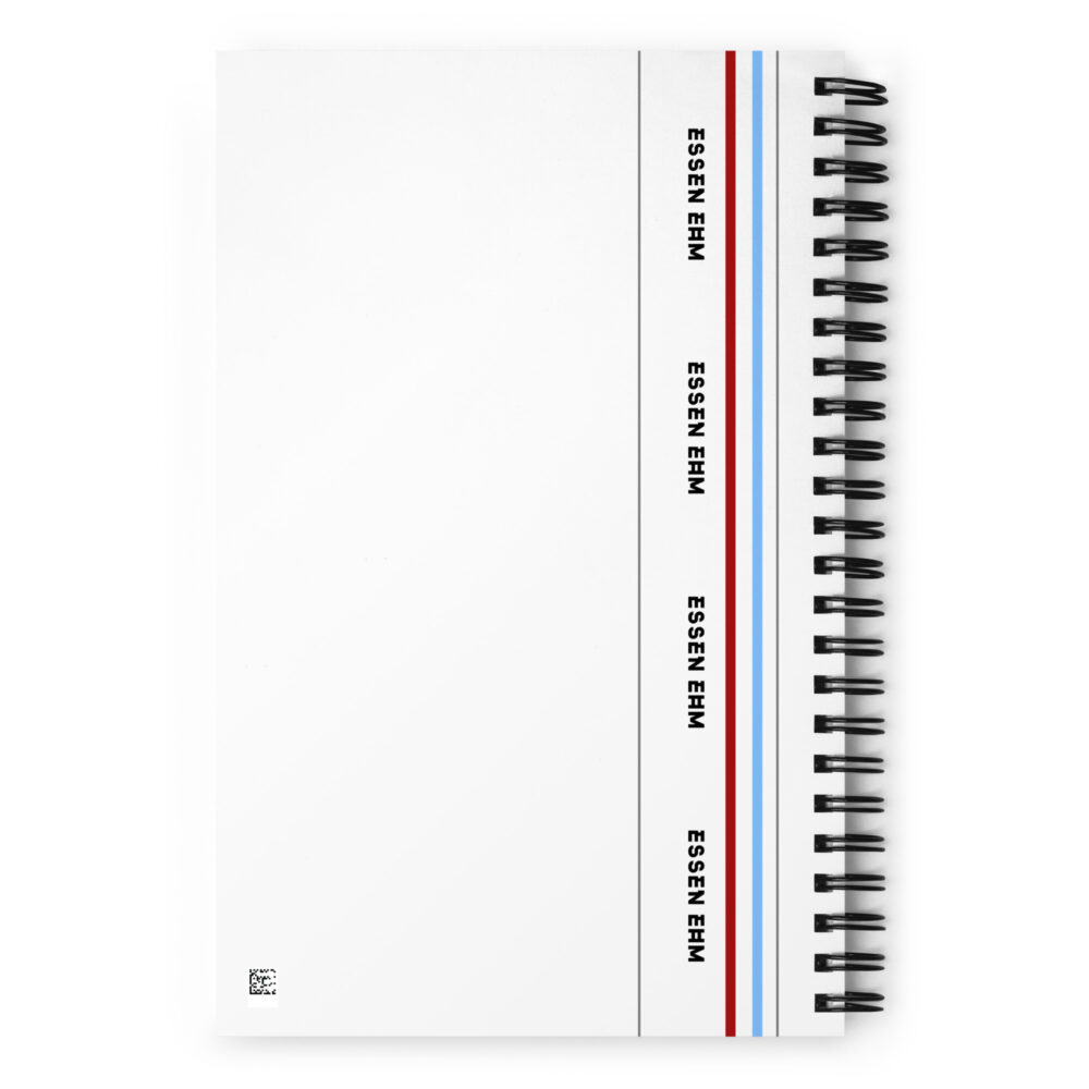 Essen Ehm Briefs Spiral Note Book - Blue 'n Red