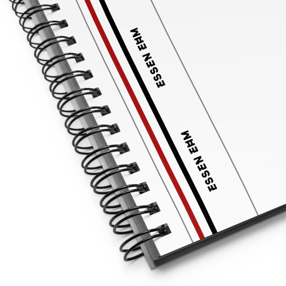 Essen Ehm Briefs Spiral Note Book - Black 'n Red