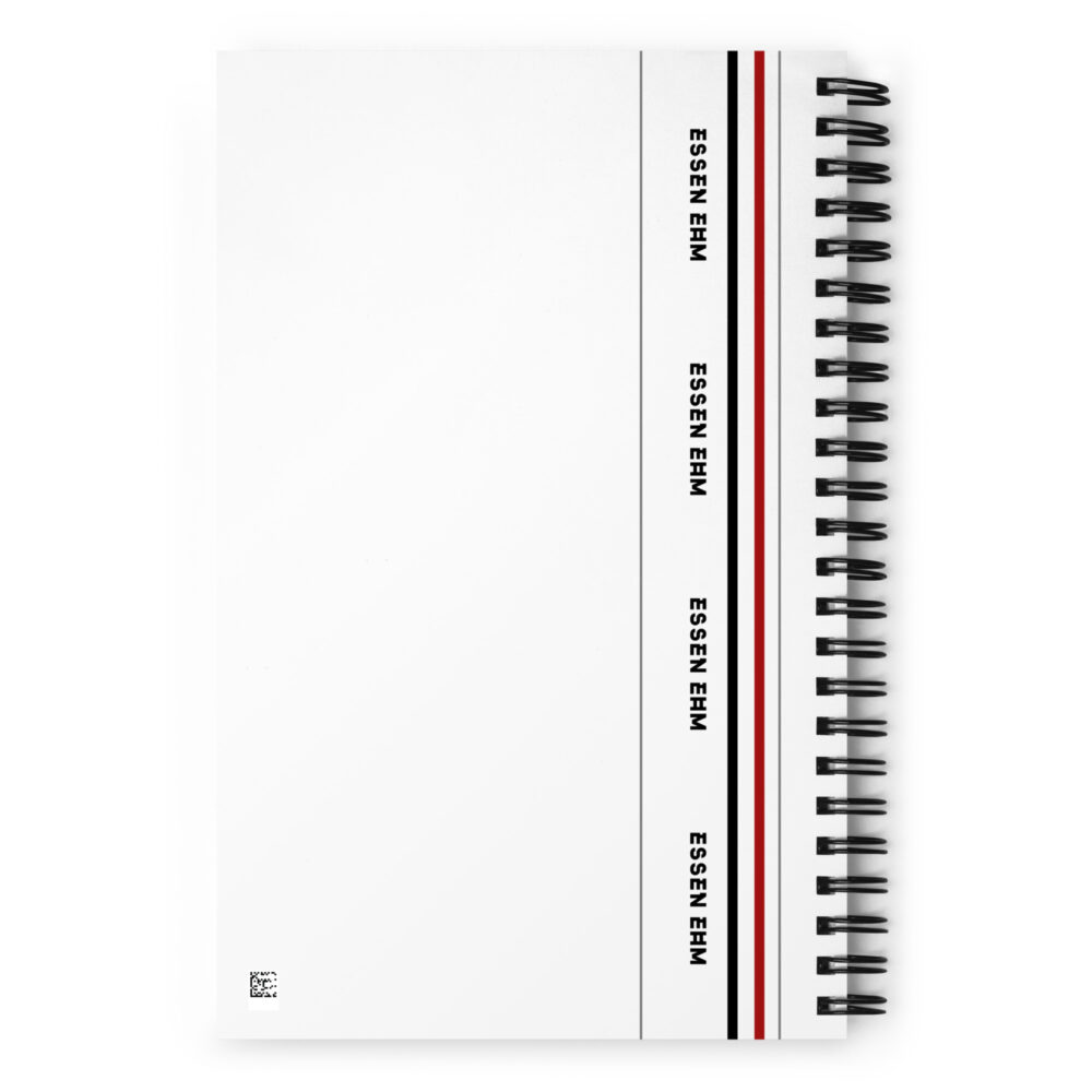 Essen Ehm Briefs Spiral Note Book - Red 'n Black