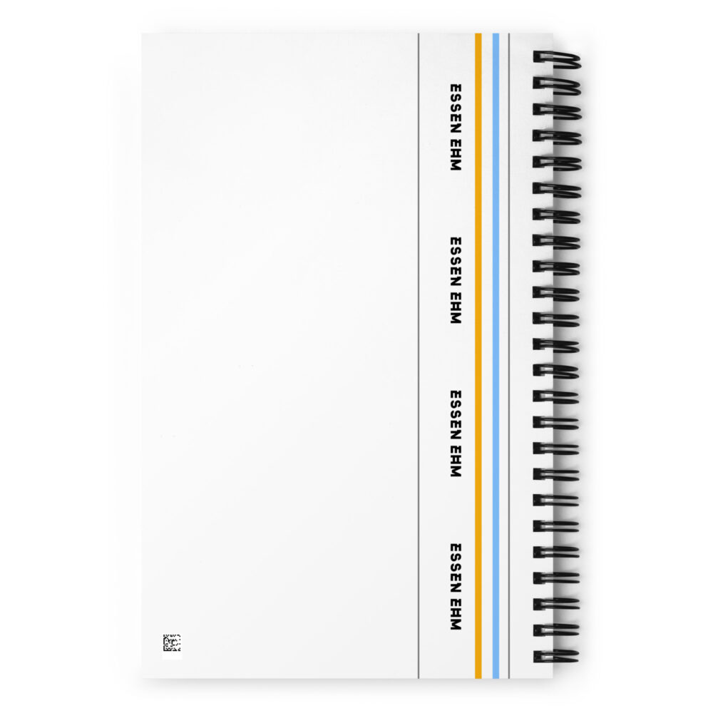 Essen Ehm Briefs Spiral Note Book - Blue 'n Gold