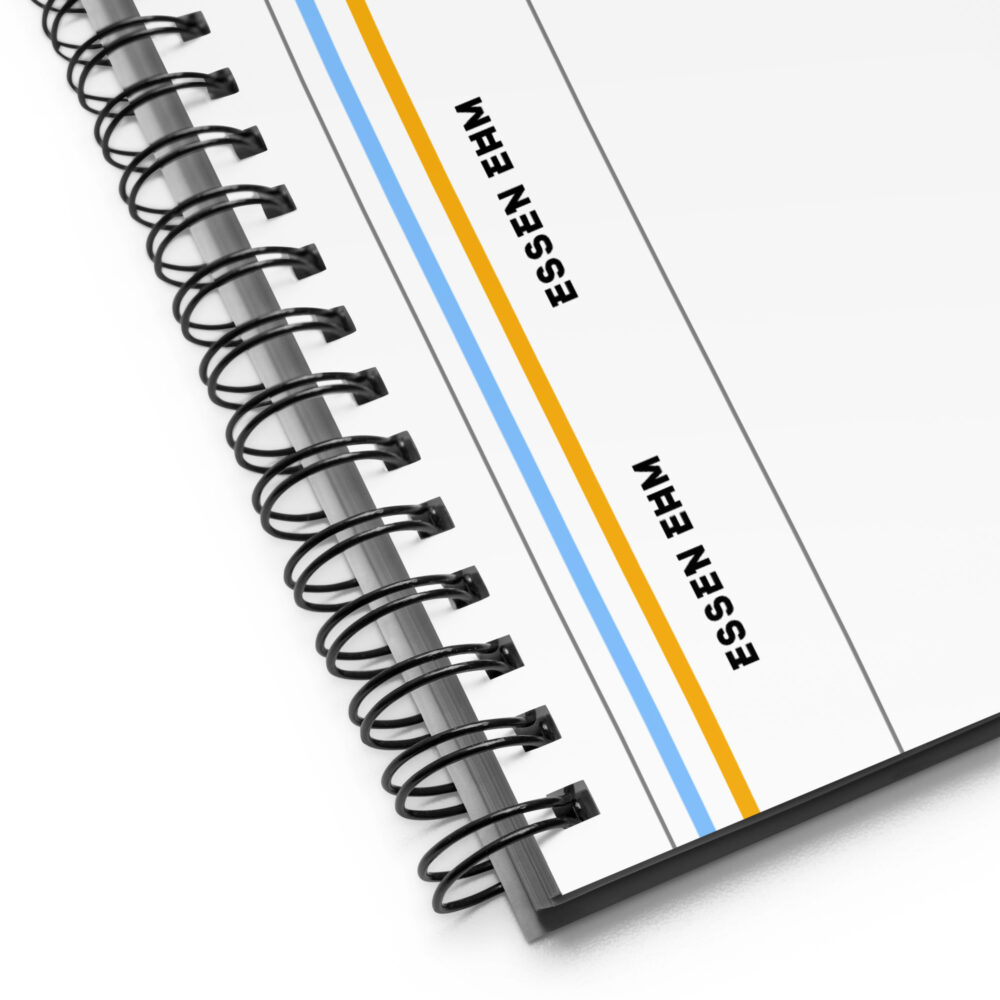 Essen Ehm Briefs Spiral Note Book - Blue 'n Gold