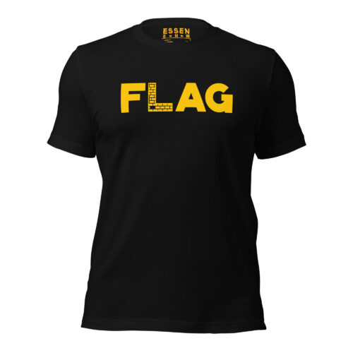 yellow essen ehm flag it tee - front view